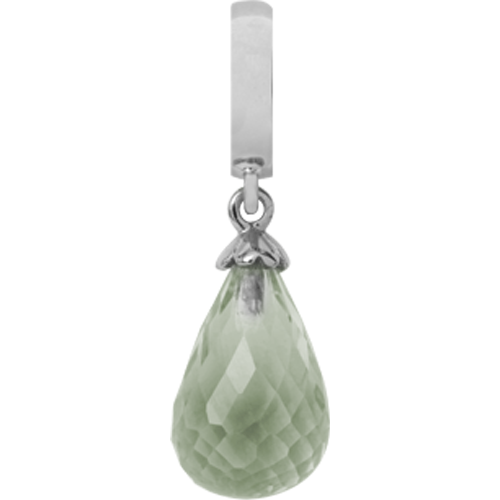 Image of Christina Collect Green Amethyst Drop sølv charm